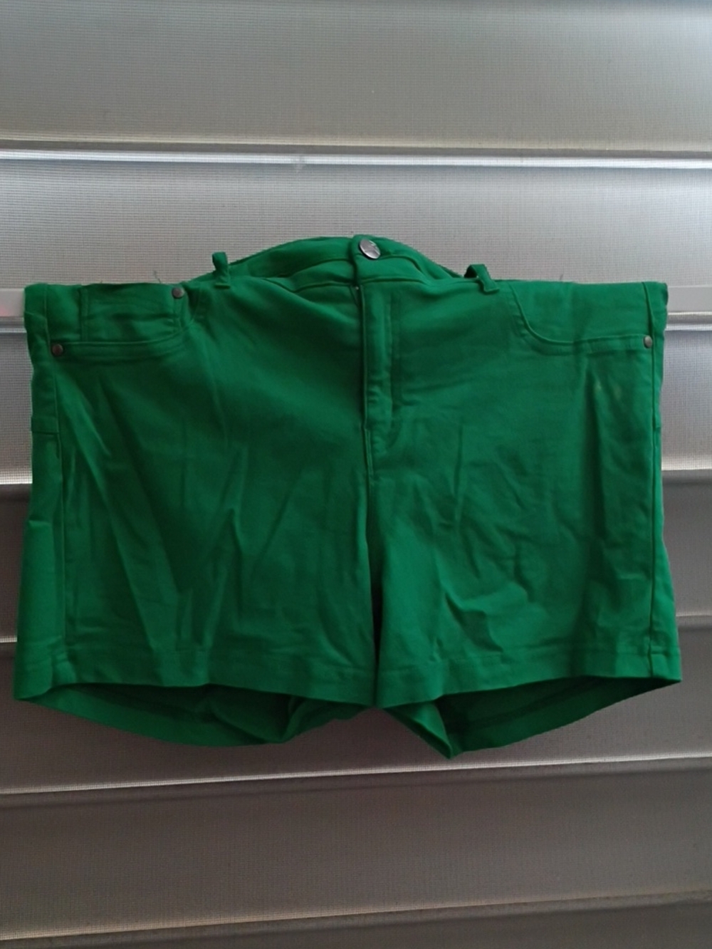 like an angel Green Women's Flat Front Shorts